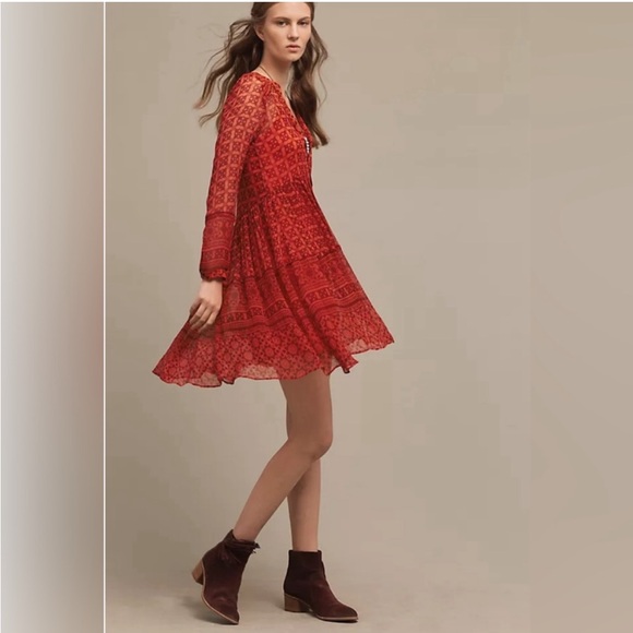 Anthropologie Maeve Canna Swing Dress - Picture 2 of 14